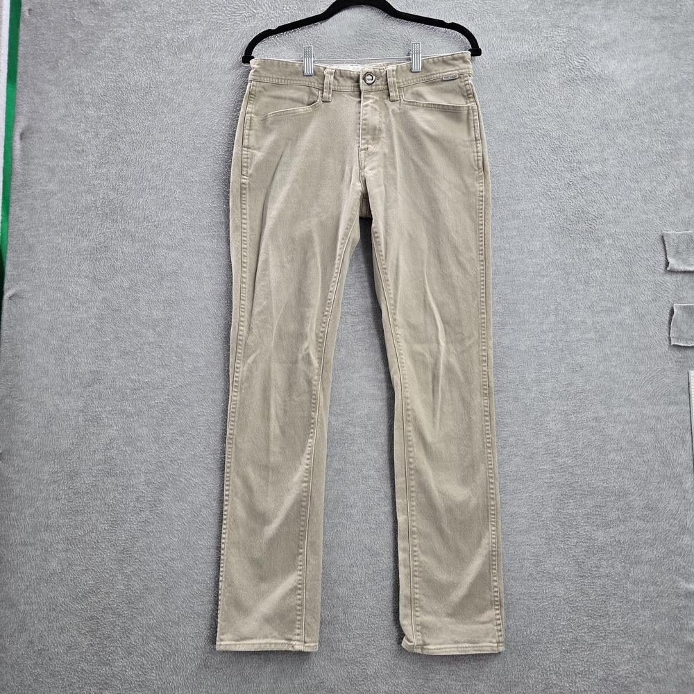 Volcom Men‎ Pants 30 Beige Chino Twill 30" Inseam